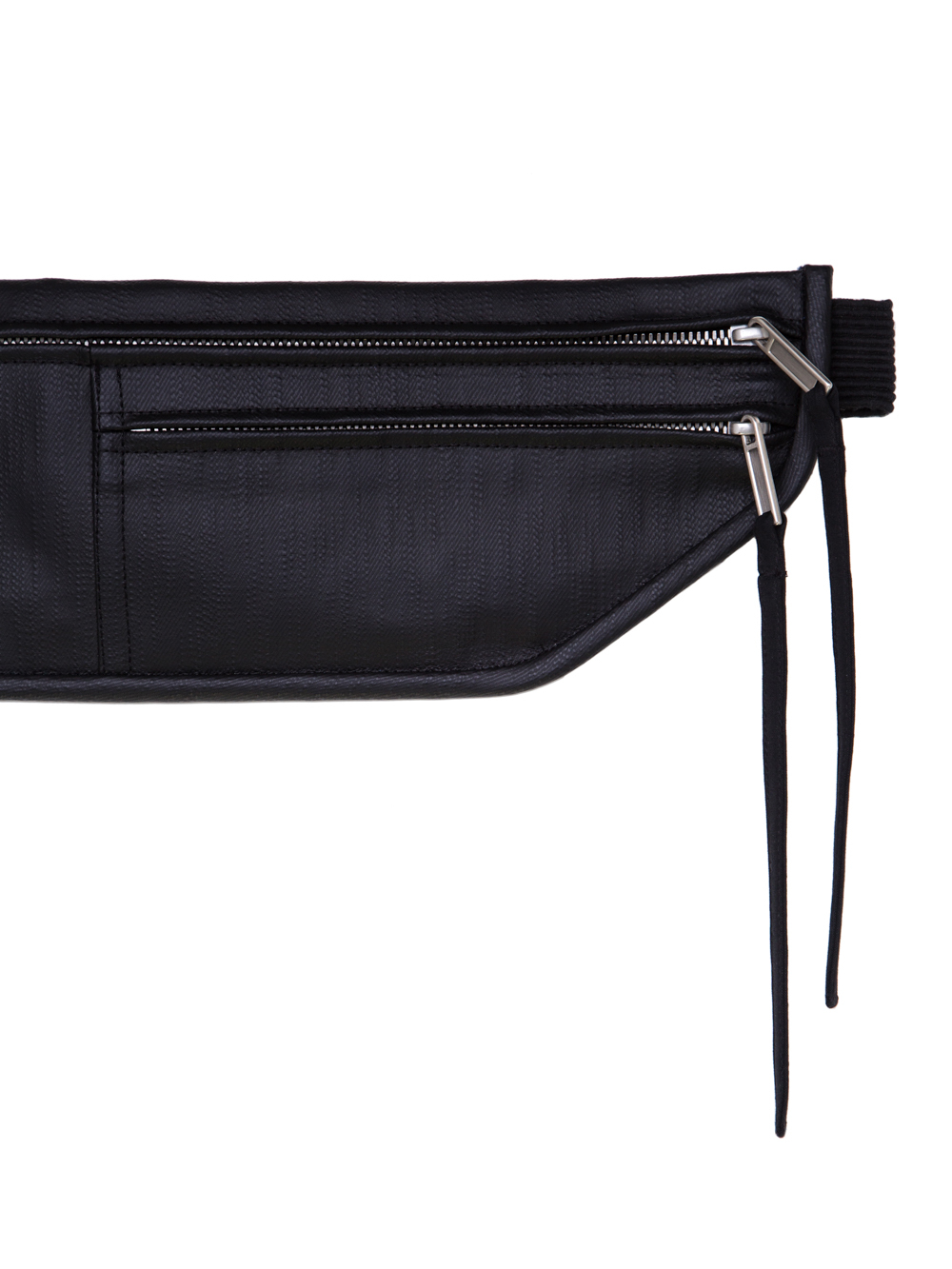 RICK OWENS SS19 BABEL MONEY BELT IN BLACK MATT DENIM