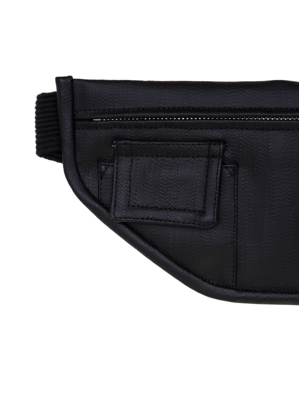 RICK OWENS SS19 BABEL MONEY BELT IN BLACK MATT DENIM