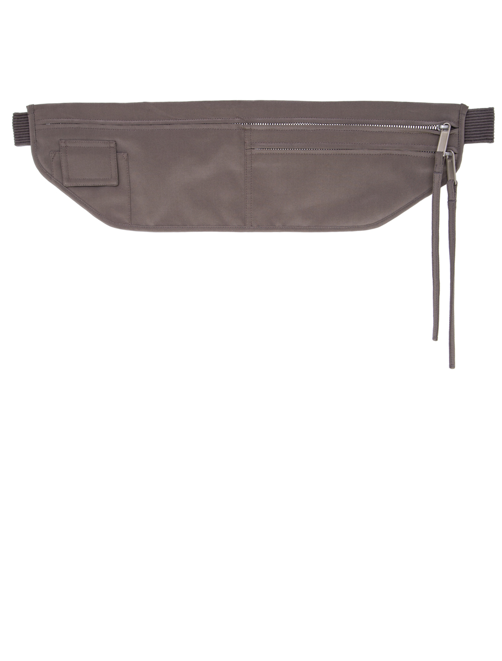 RICK OWENS SS19 BABEL MONEY BELT IN DUST GREY SILK CREPE