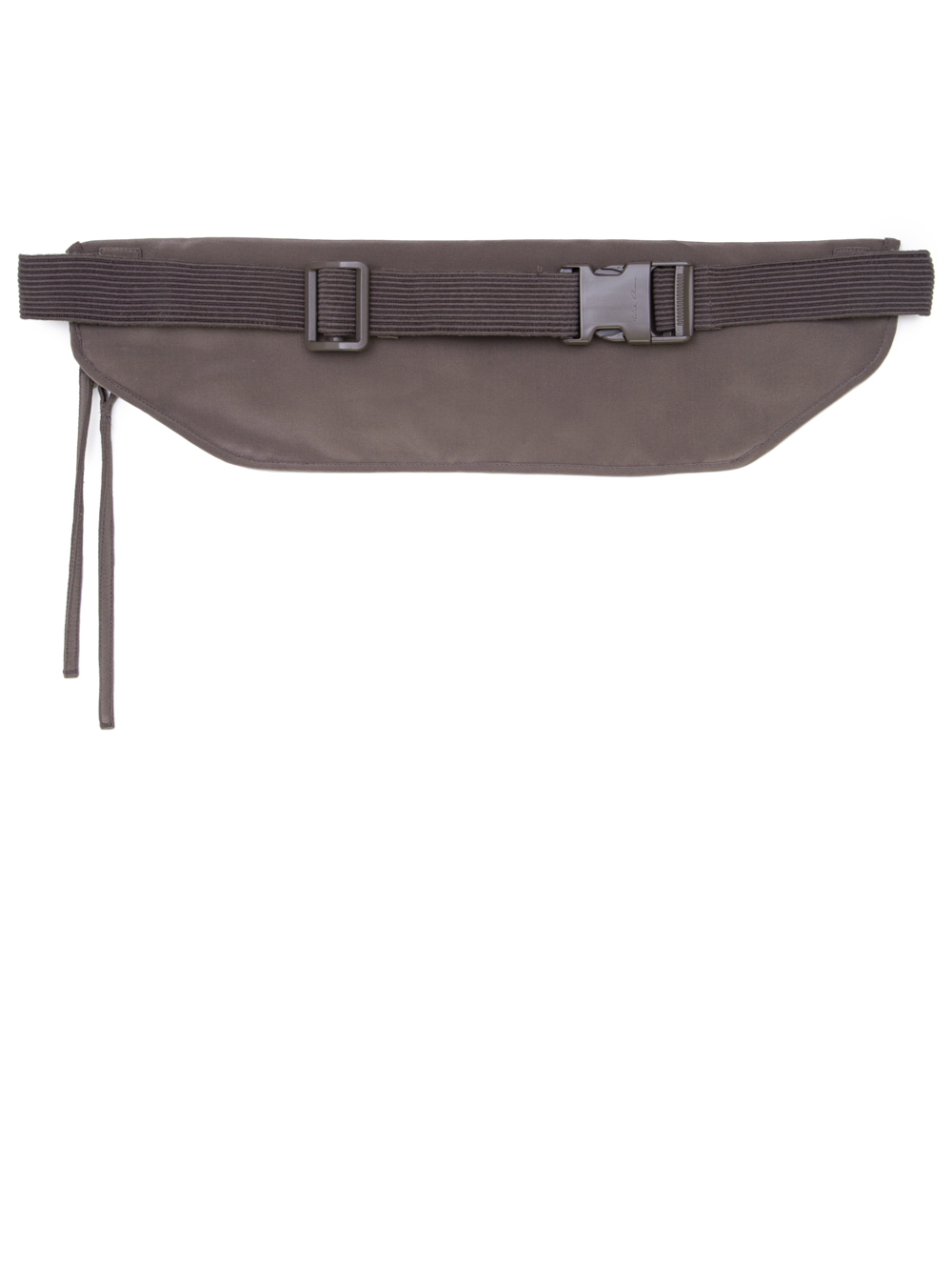 RICK OWENS SS19 BABEL MONEY BELT IN DUST GREY SILK CREPE