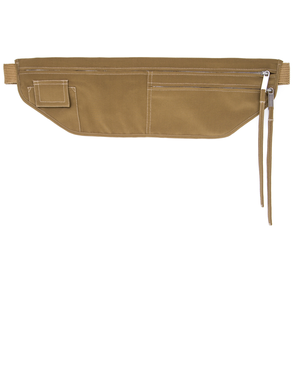 RICK OWENS SS19 BABEL MONEY BELT IN MUSTARD GREEN