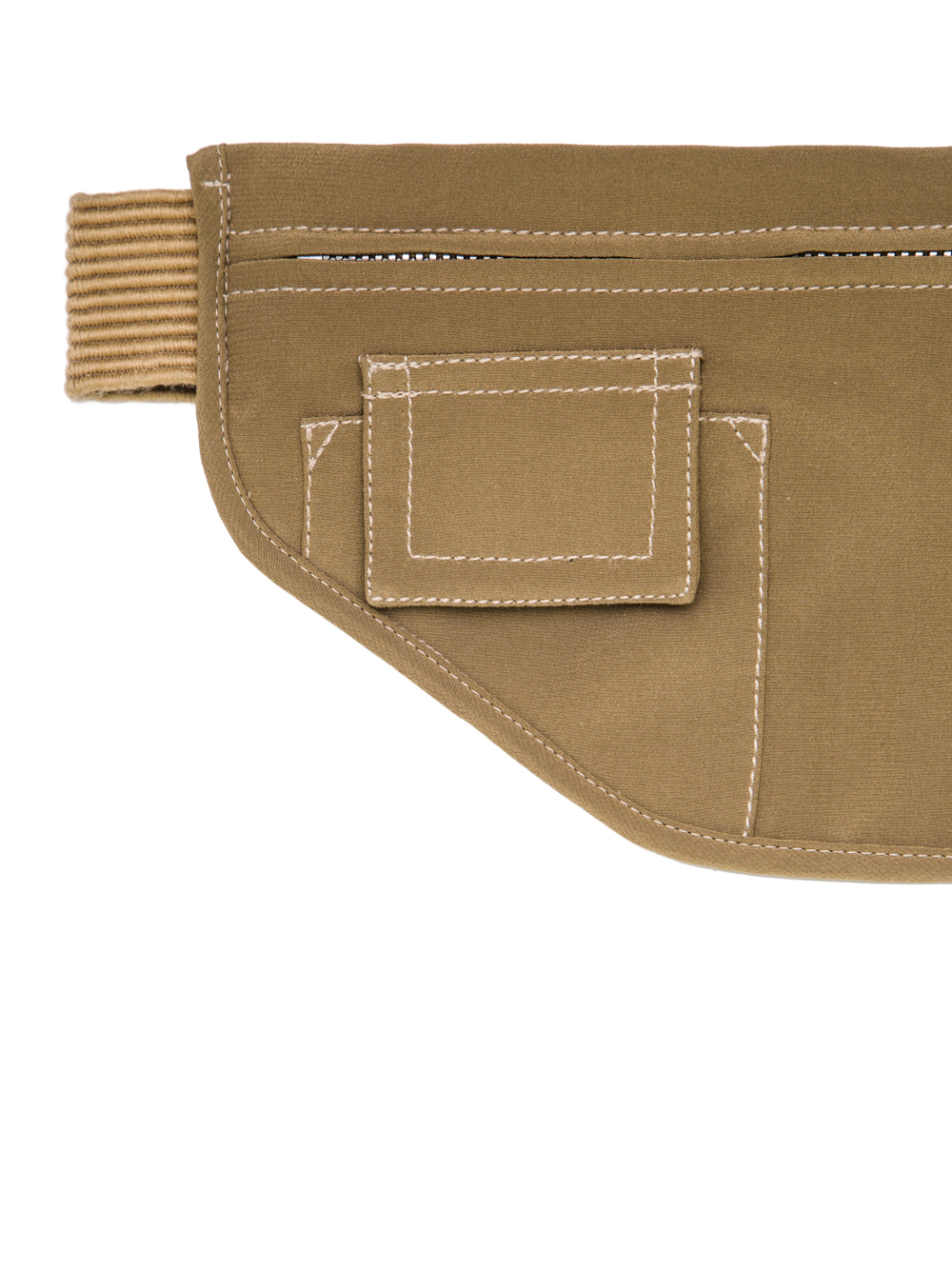 RICK OWENS SS19 BABEL MONEY BELT IN MUSTARD GREEN