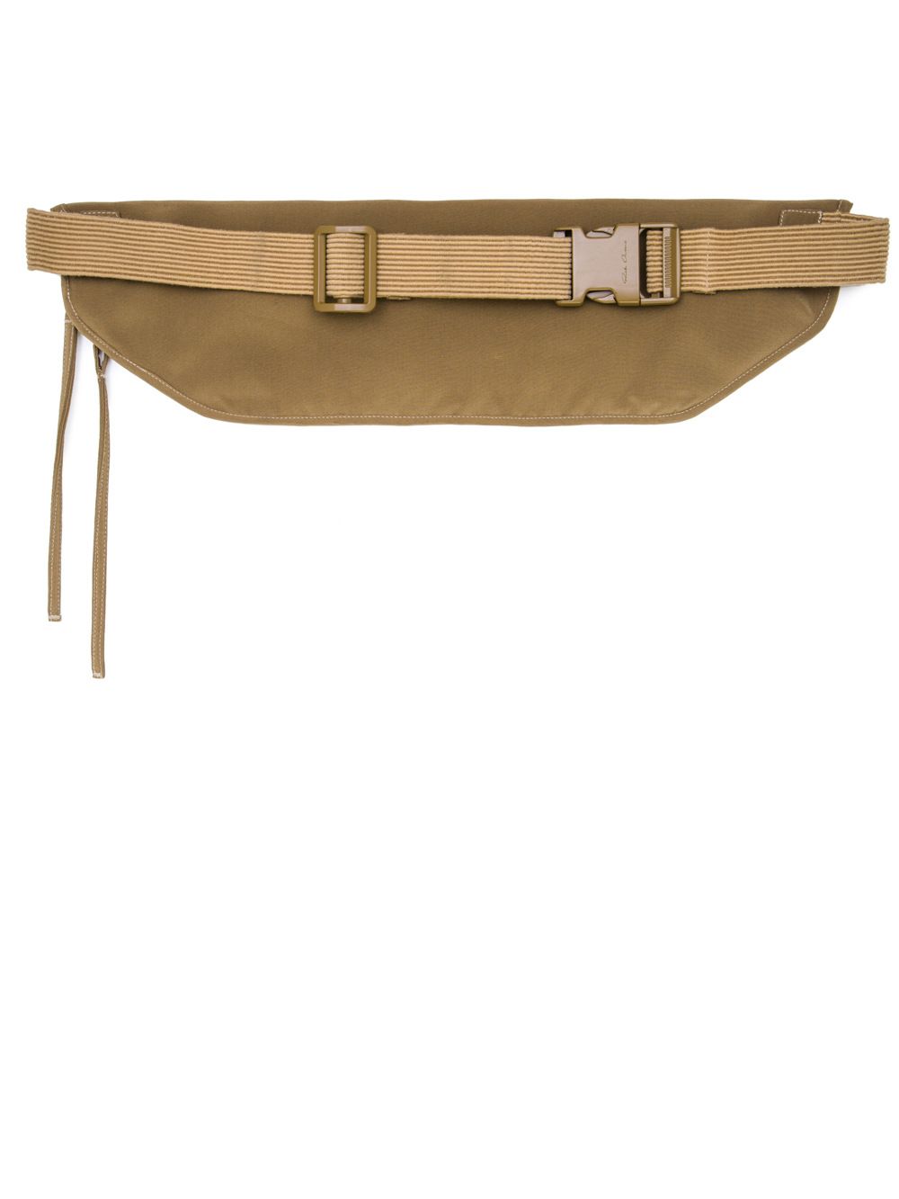 RICK OWENS SS19 BABEL MONEY BELT IN MUSTARD GREEN