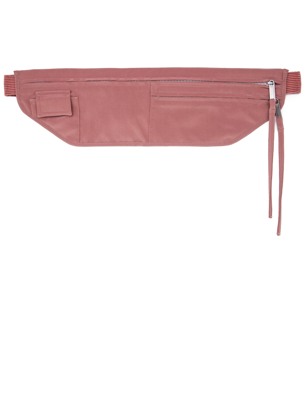 RICK OWENS SS19 BABEL MONEY BELT IN CYCLAMEN PINK SILK