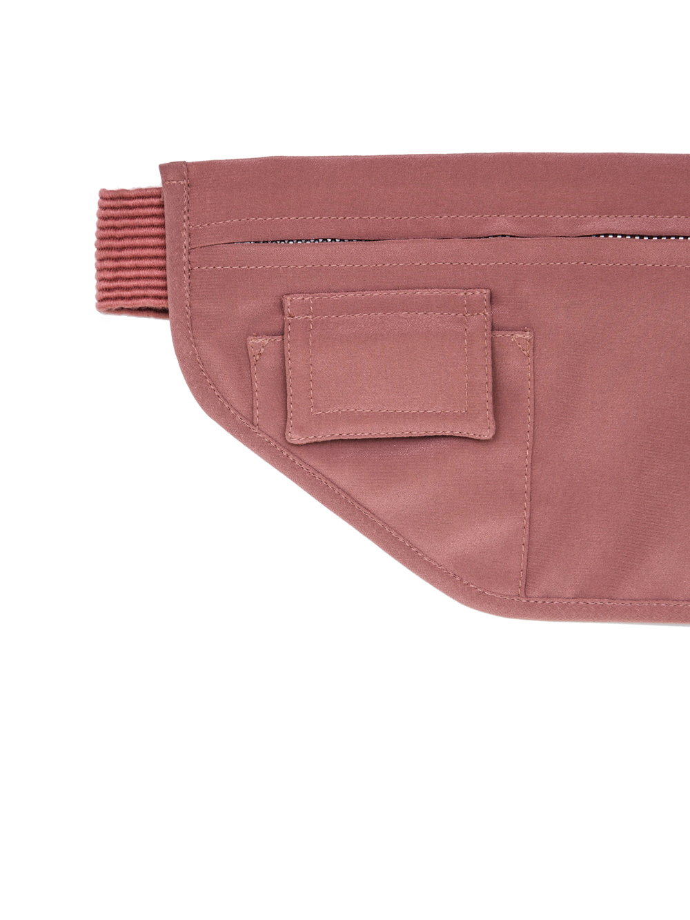 RICK OWENS SS19 BABEL MONEY BELT IN CYCLAMEN PINK SILK