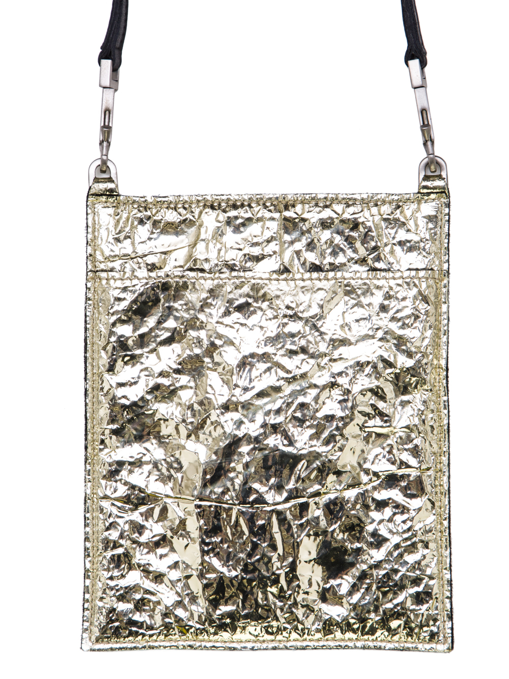 RICK OWENS SS19 BABEL SECURITY POCKET IN GOLD LEATHER