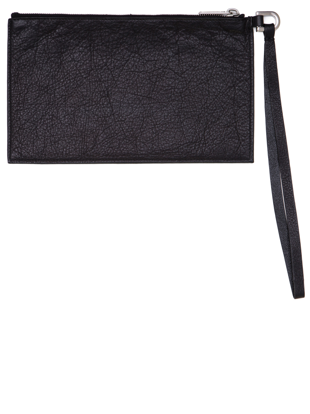 RICK OWENS SS19 BABEL LOOSE POCKET IN BLACK LEATHER