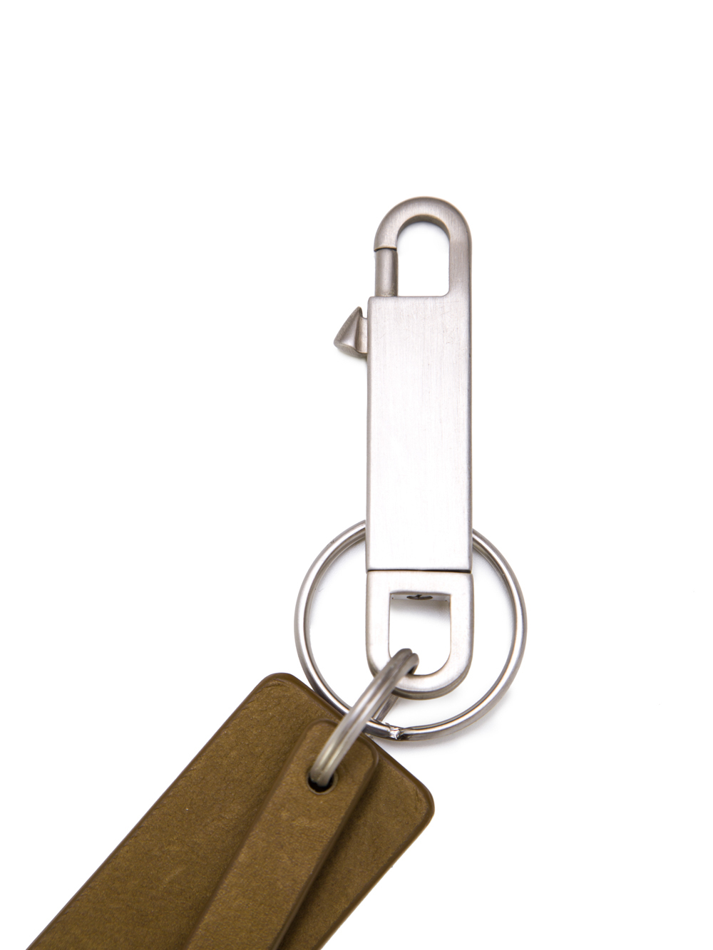 RICK OWENS SS19 BABEL TAG IN MUSTARD GREEN CALF LEATHER