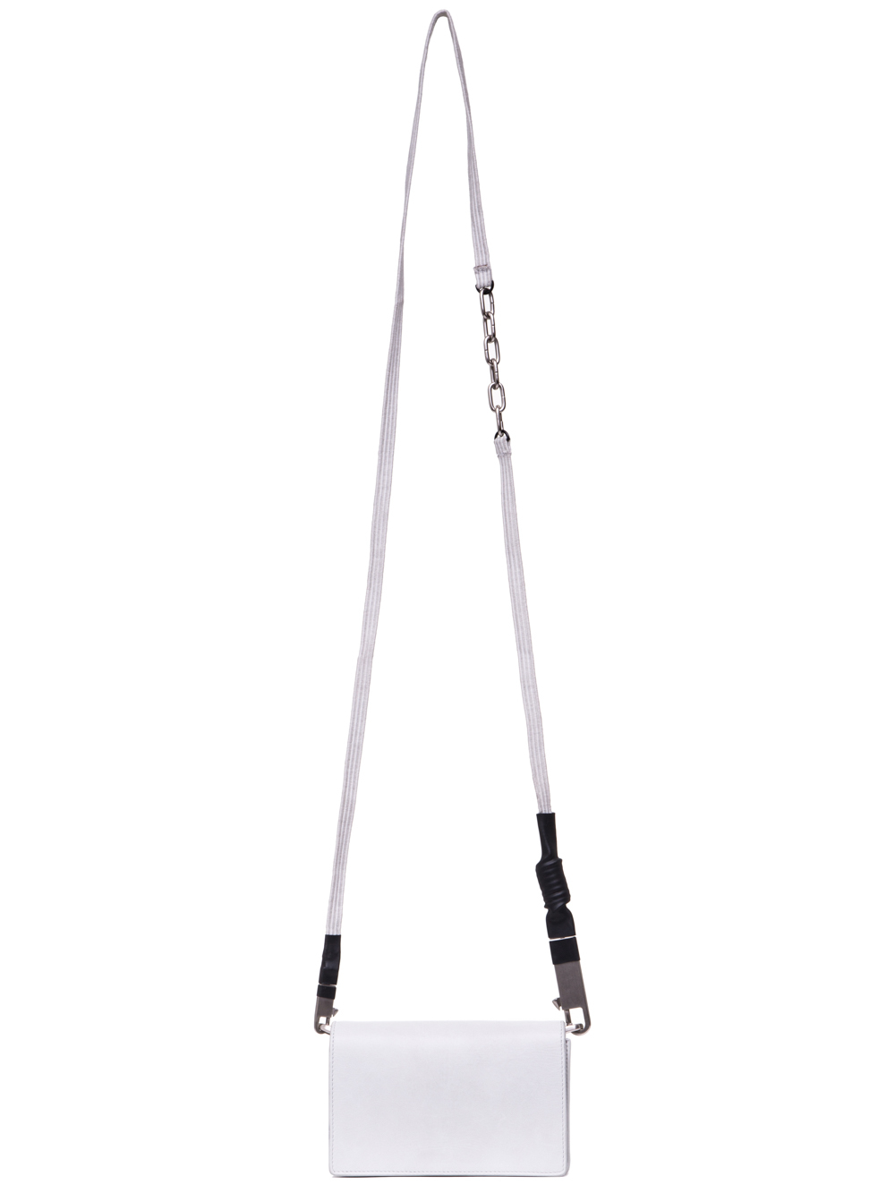 RICK OWENS SS19 BABEL LUNCH BAG IN OYSTER LIGHT GREY BABY CALF LEATHER