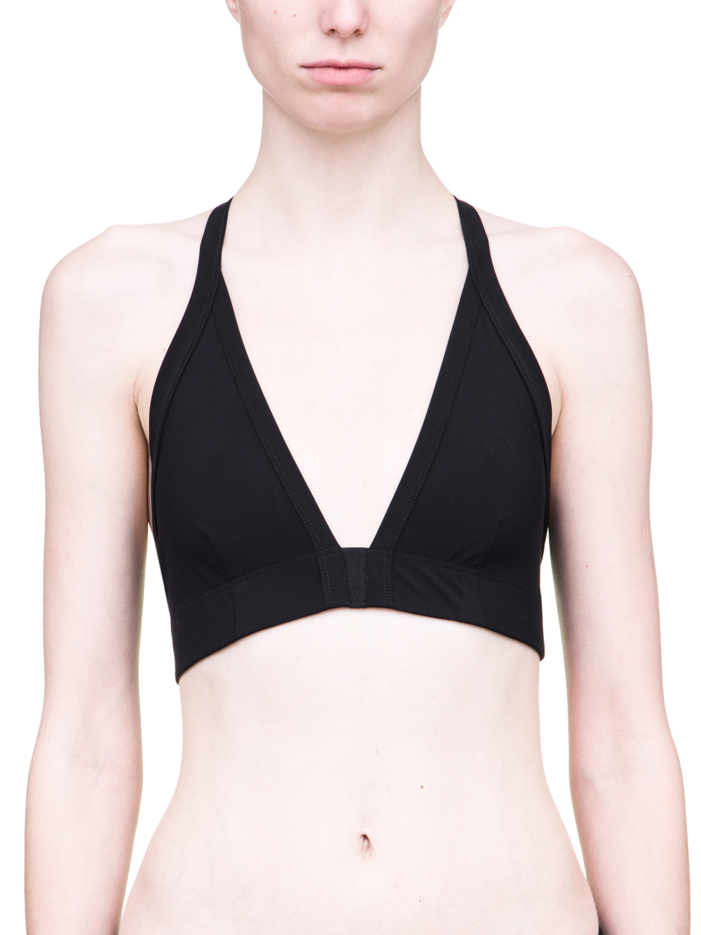 RICK OWENS SS19 BABEL BIKINI TOP IN BLACK