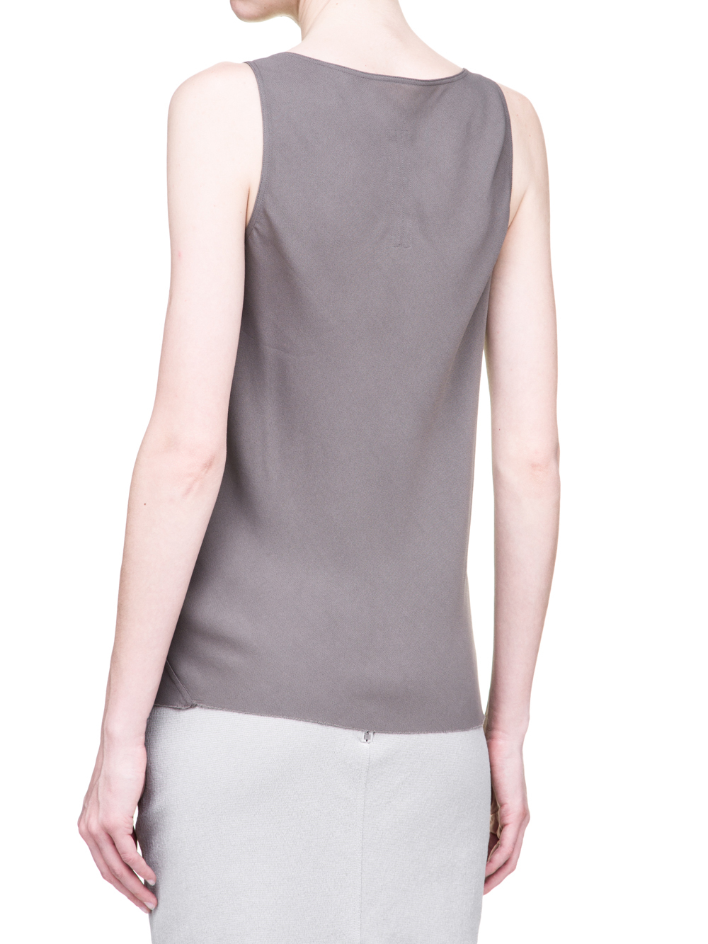 RICK OWENS SS19 BABEL KINGA TOP IN DUST GREY CADY