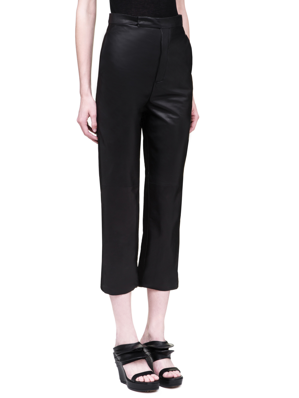 RICK OWENS SS19 BABEL BOLANS TROUSERS IN BLACK