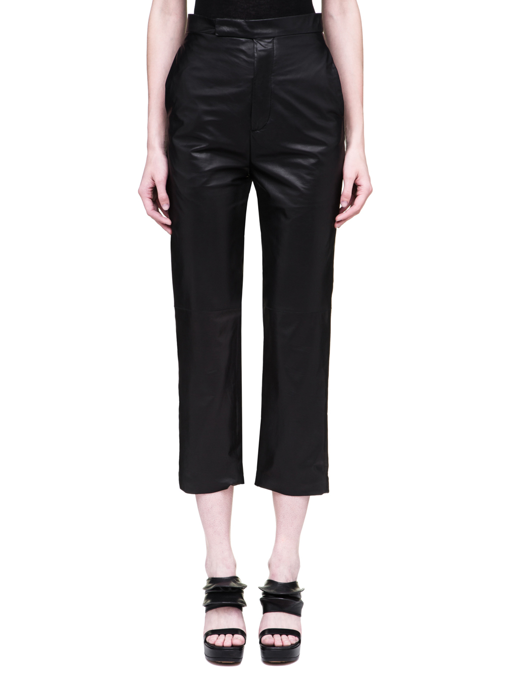 RICK OWENS SS19 BABEL BOLANS TROUSERS IN BLACK