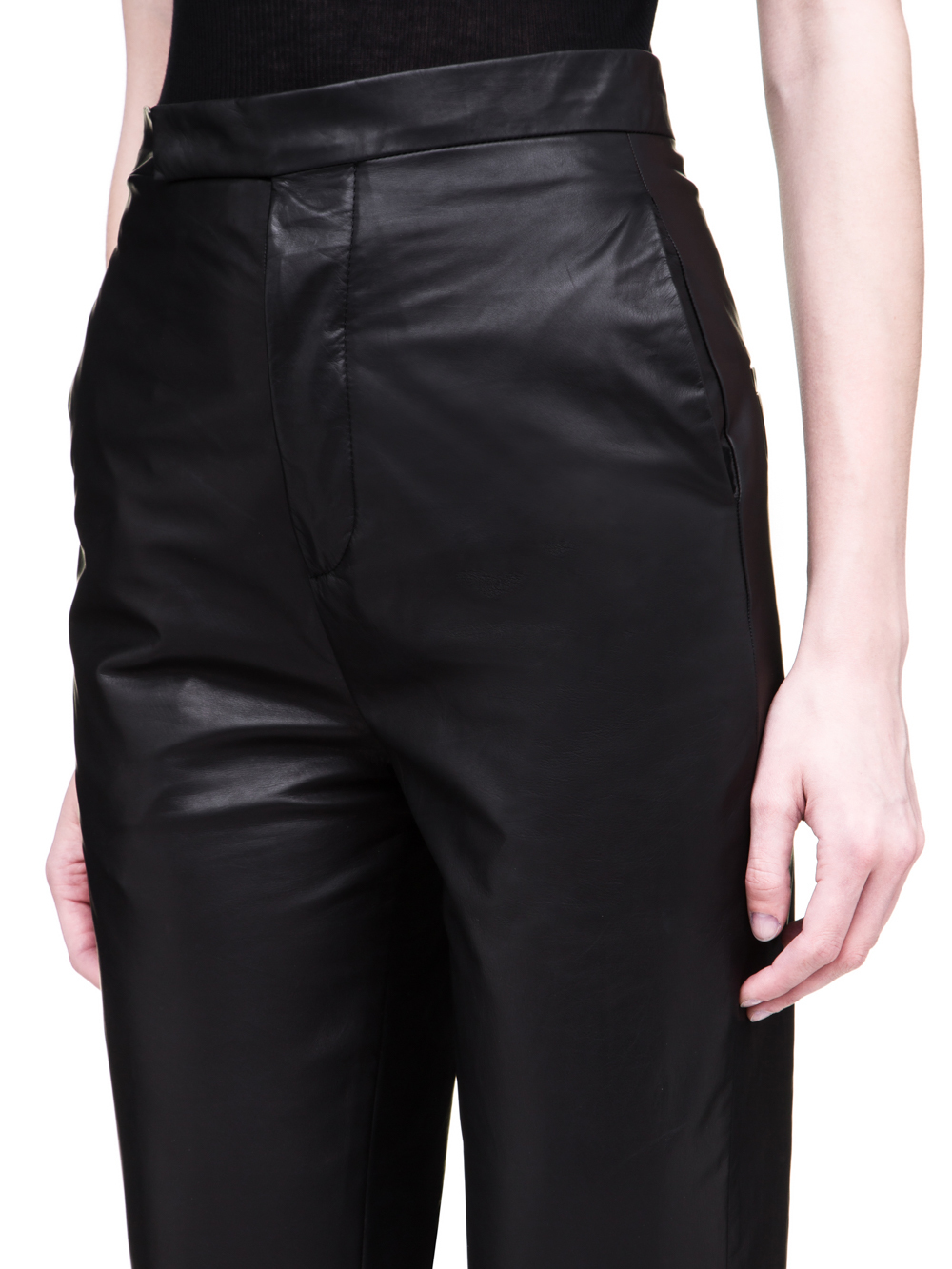 RICK OWENS SS19 BABEL BOLANS TROUSERS IN BLACK