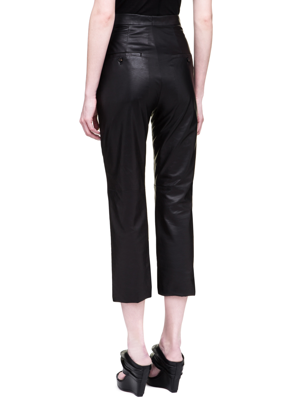 RICK OWENS SS19 BABEL BOLANS TROUSERS IN BLACK