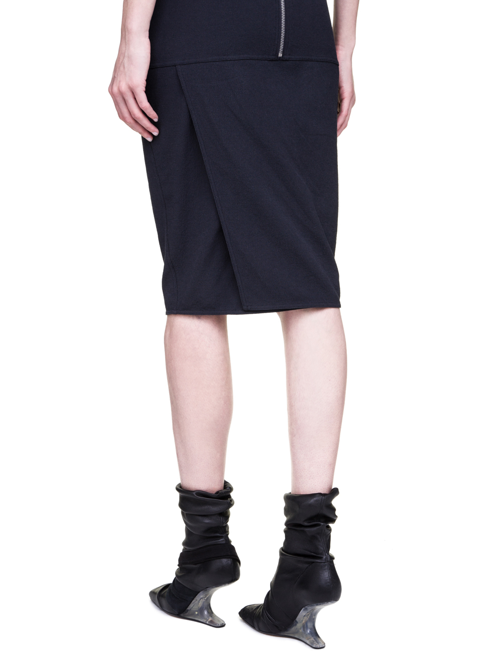 RICK OWENS SS19 BABEL BUSTIER DRESS IN BLUEJAY BLUE