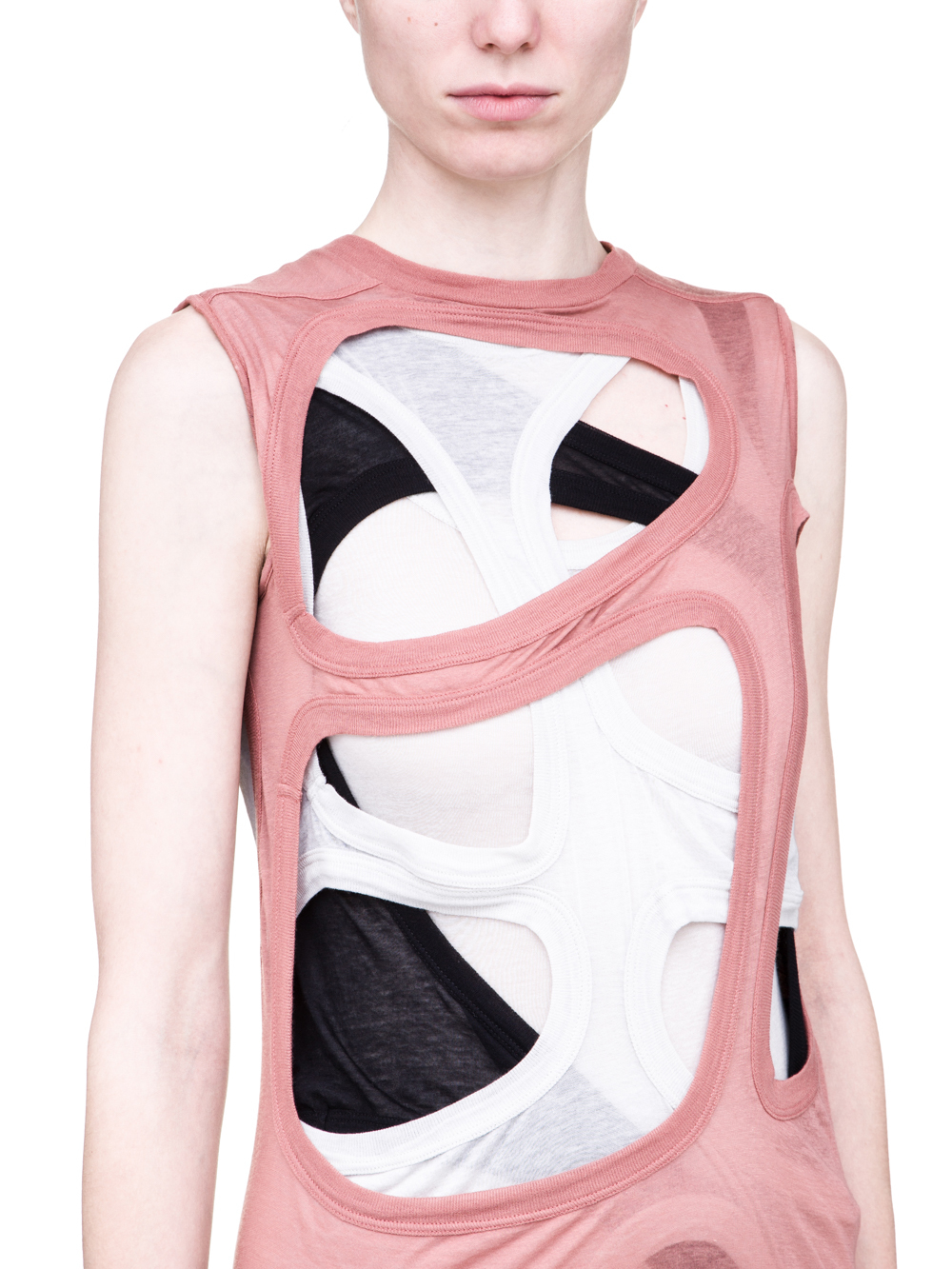 RICK OWENS SS19 BABEL MEGA MEMBRANE DRESS IN LIGHT COTTON