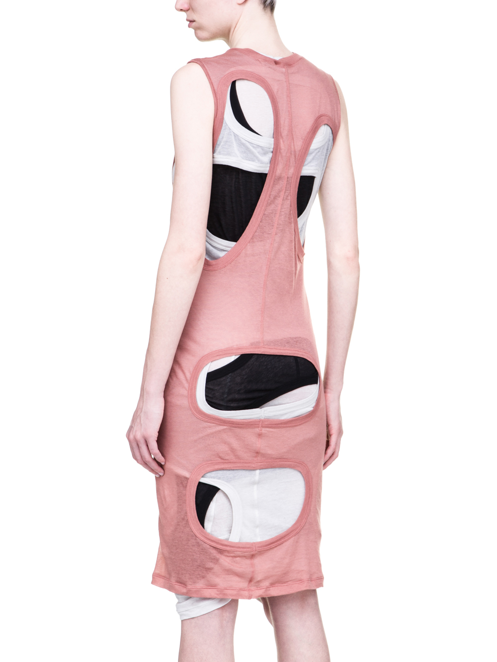 RICK OWENS SS19 BABEL MEGA MEMBRANE DRESS IN LIGHT COTTON