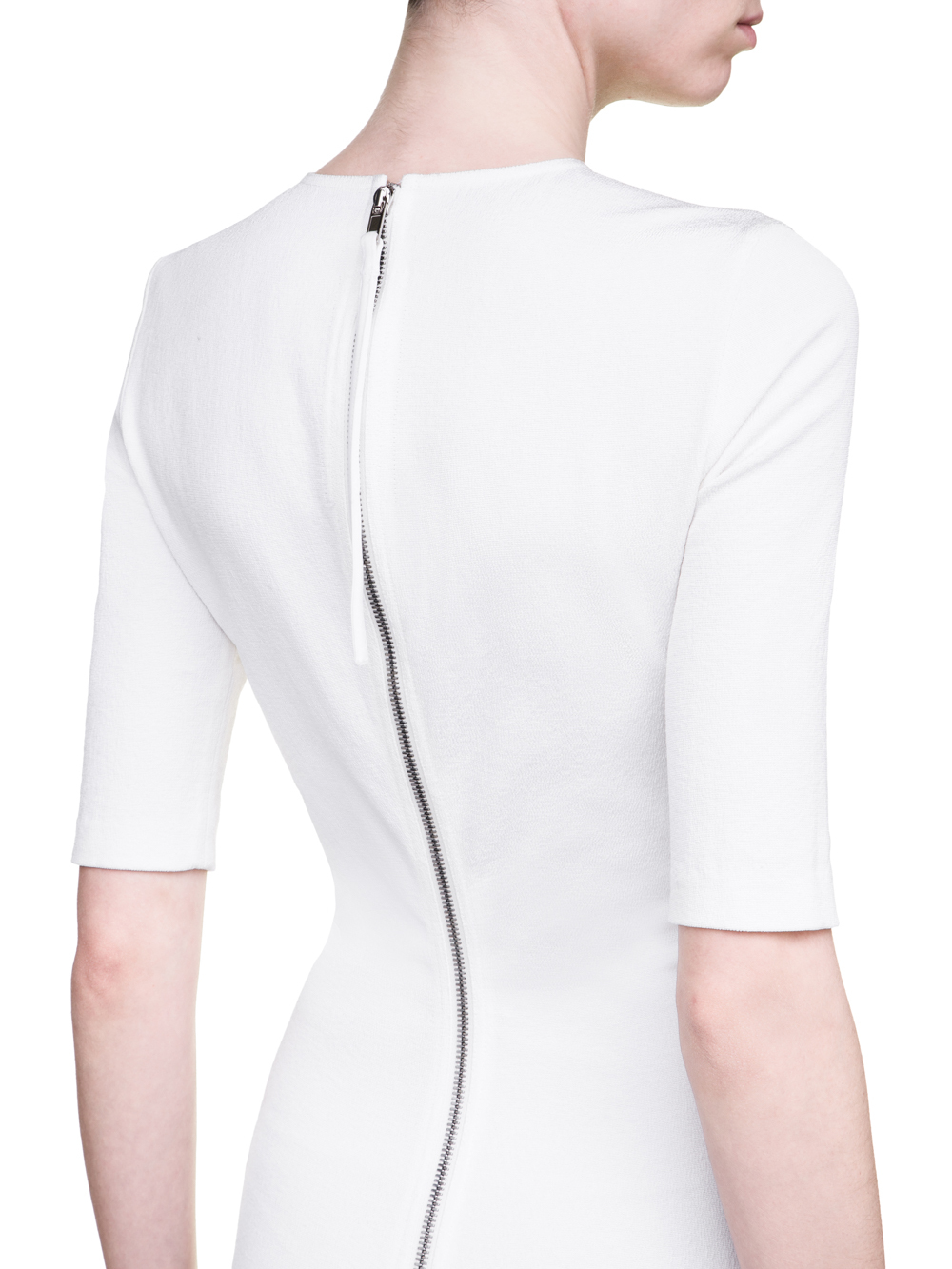 RICK OWENS SS19 BABEL OFFICE GOWN IN MILK WHITE