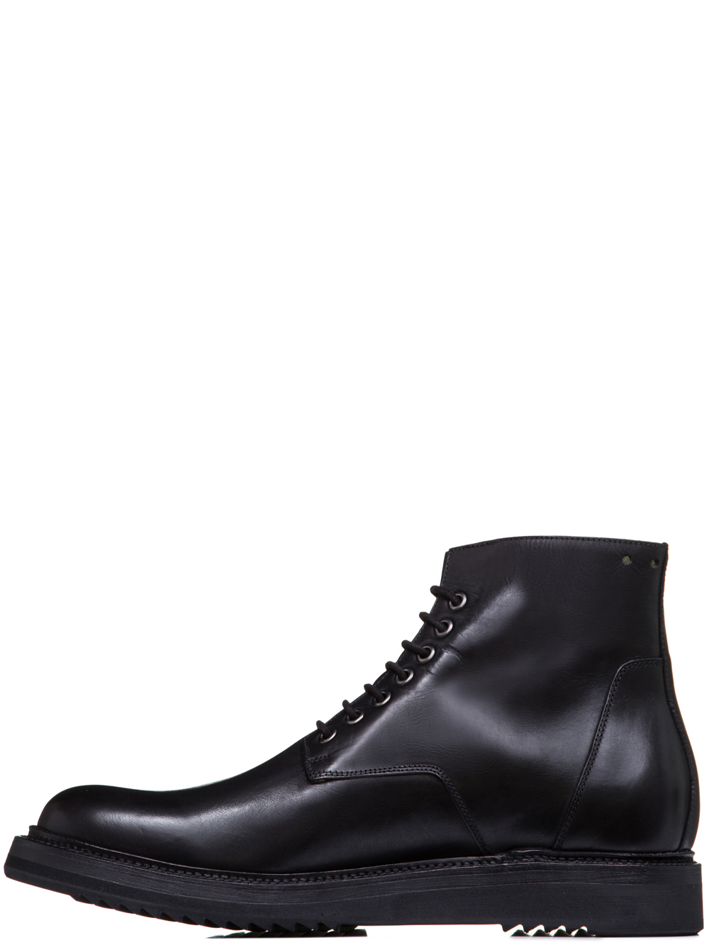 RICK OWENS SS19 BABEL CHUKKA SLIM CREEPER SOLE BOOTS IN BLACK