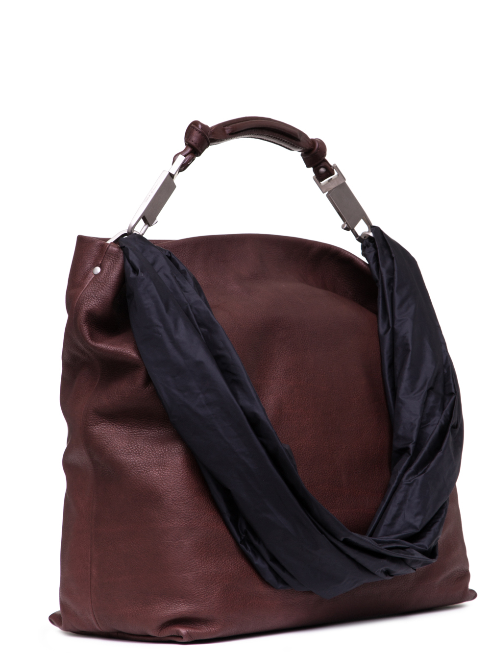 RICK OWENS SS19 BABEL MEDIUM BALOON BAG IN BLOOD RED CALF LEATHER