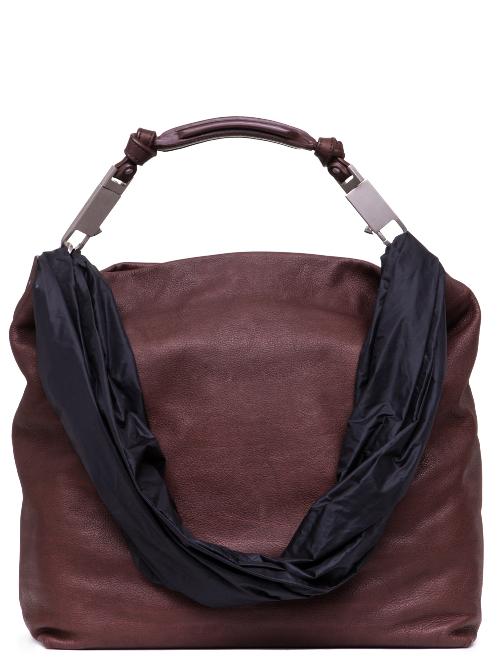 RICK OWENS SS19 BABEL MEDIUM BALOON BAG IN BLOOD RED CALF LEATHER