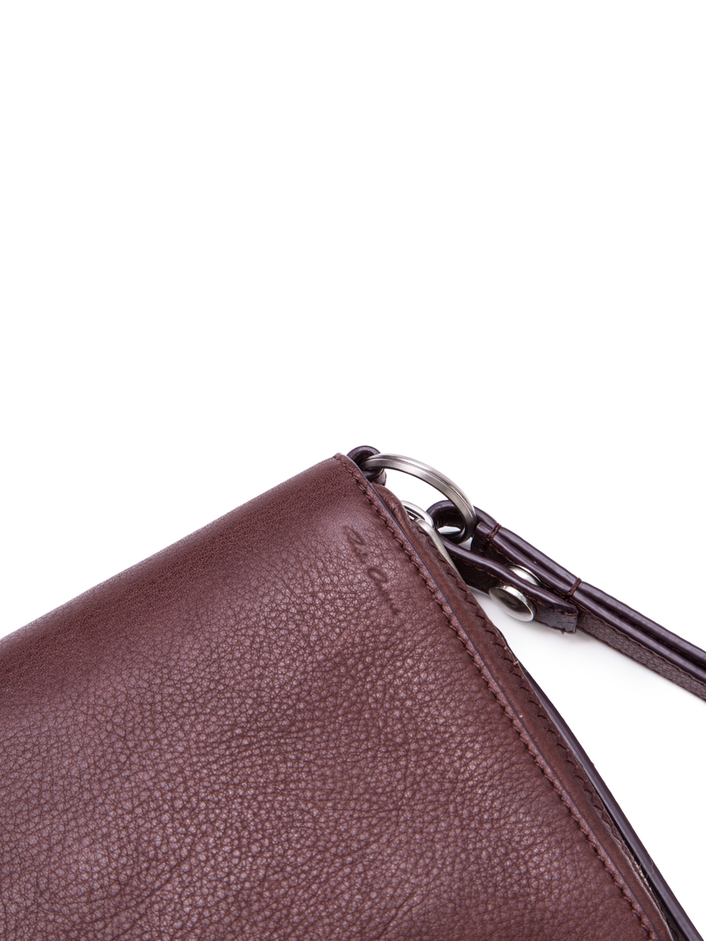 RICK OWENS SS19 BABEL PASSPORT HOLDER IN BLOOD RED LEATHER