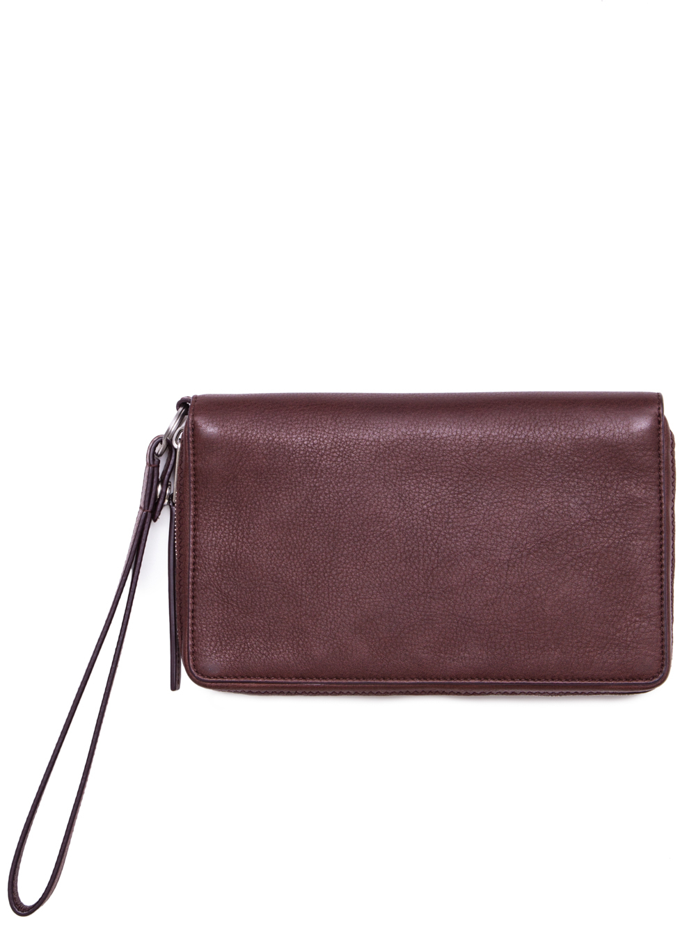 RICK OWENS SS19 BABEL PASSPORT HOLDER IN BLOOD RED LEATHER