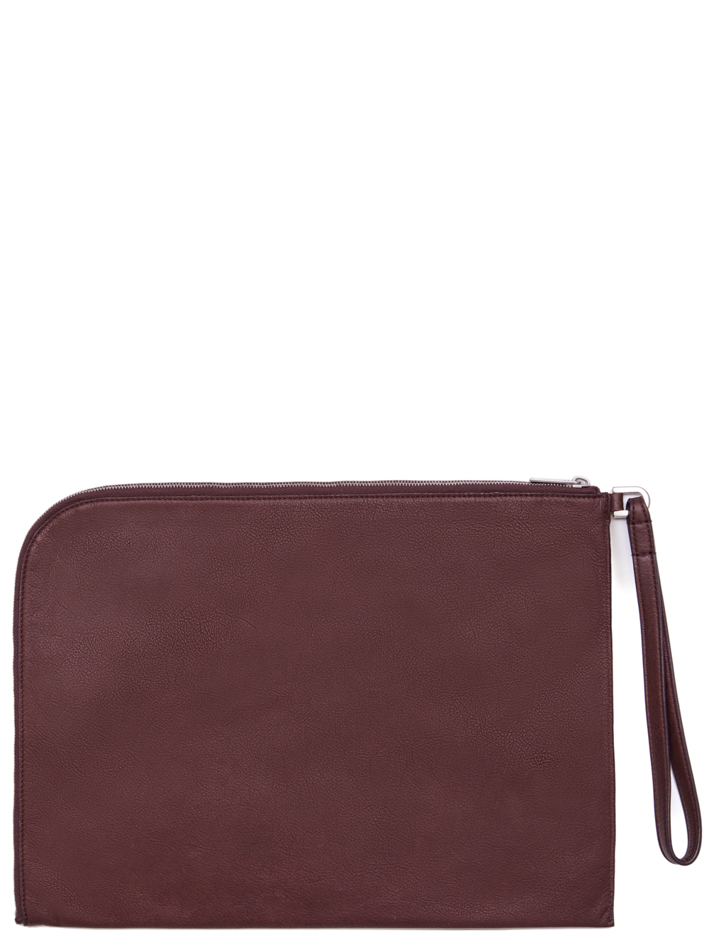 RICK OWENS SS19 BABEL COMPUTER POUCH IN BLOOD RED LEATHER