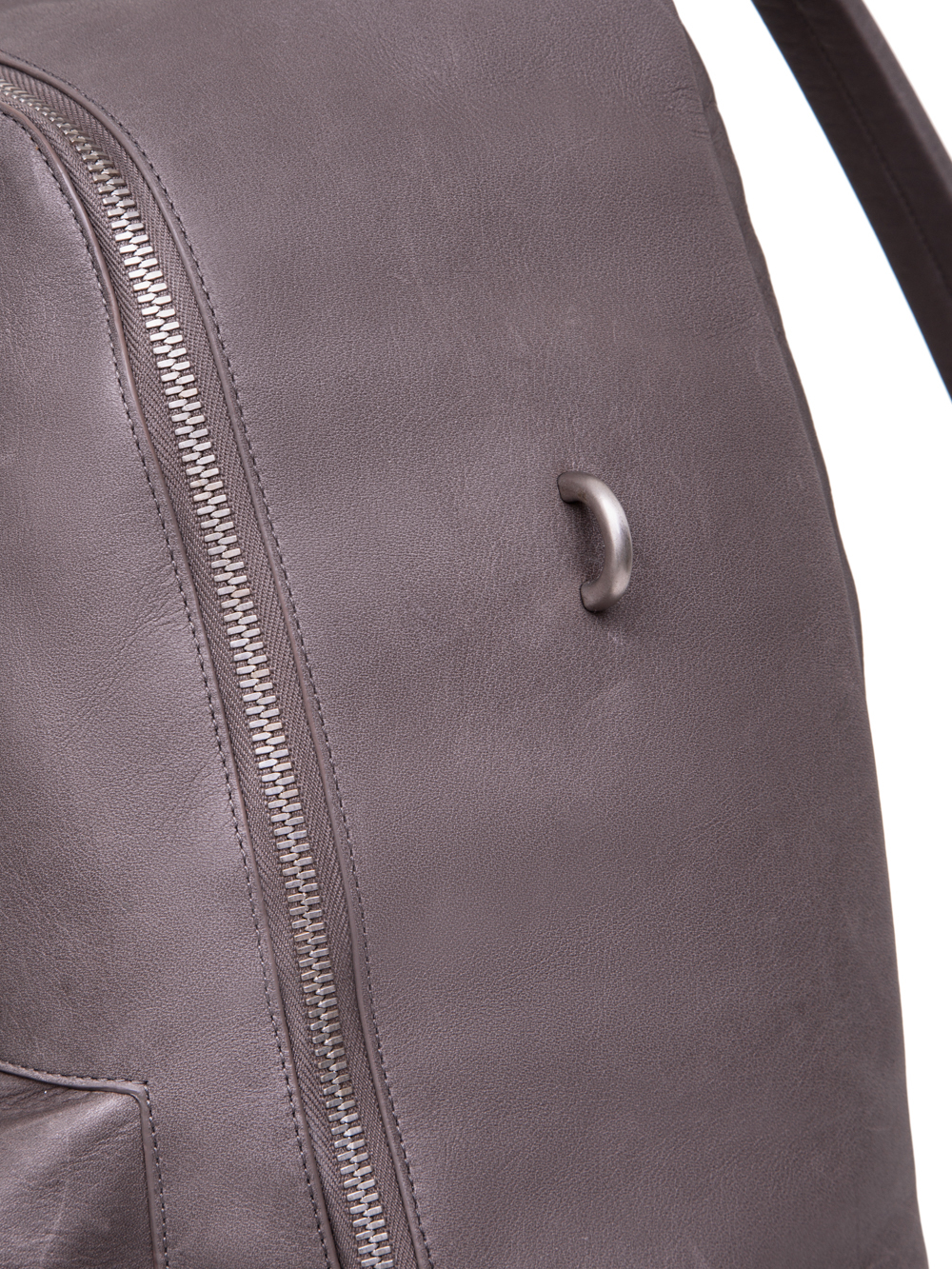 RICK OWENS SS19 BABEL BACKPACK IN DUST GREY CALF LEATHER