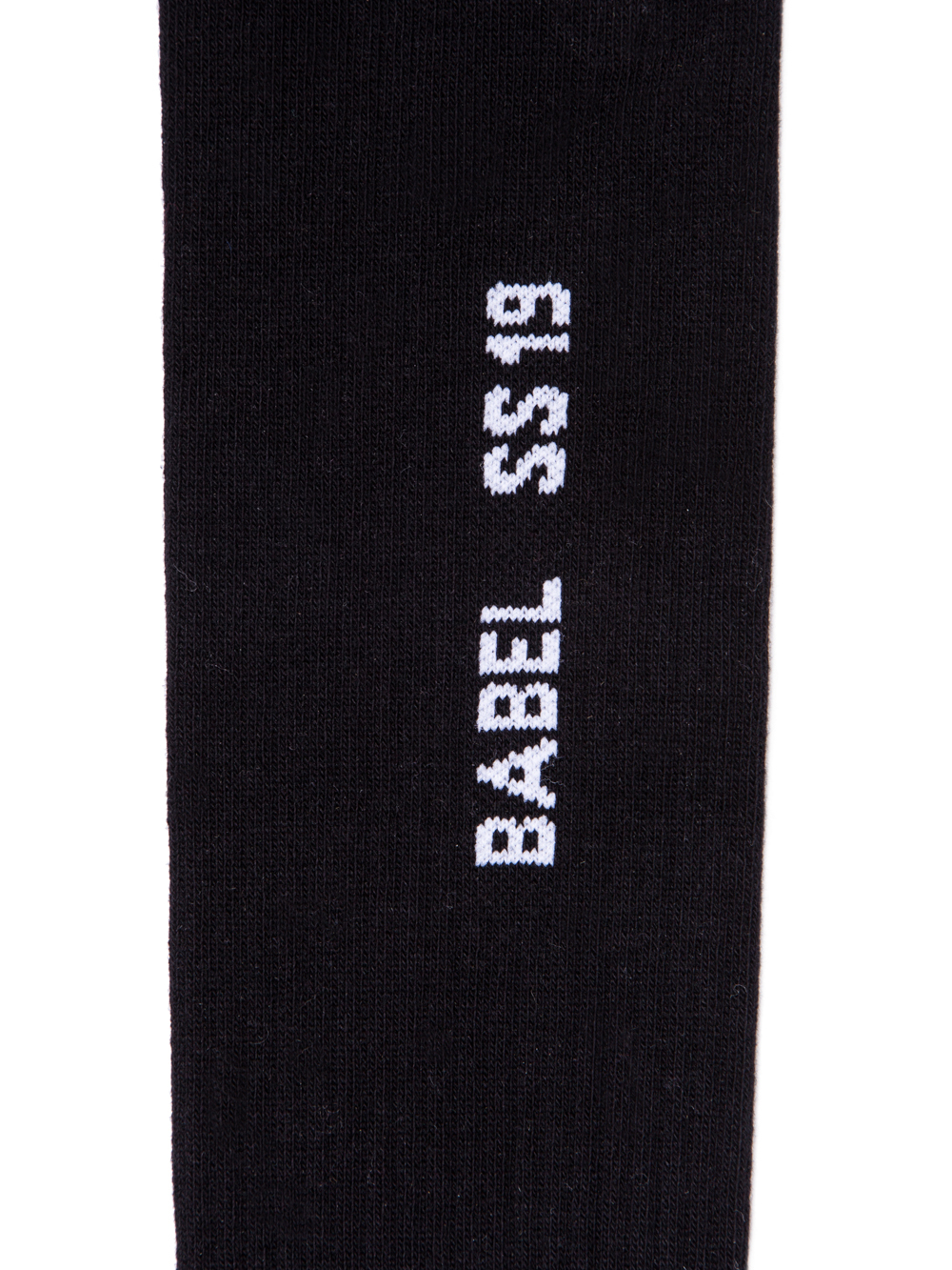 RICK OWENS SS19 BABEL KNEE HIGH SOCKS IN BLACK COTTON