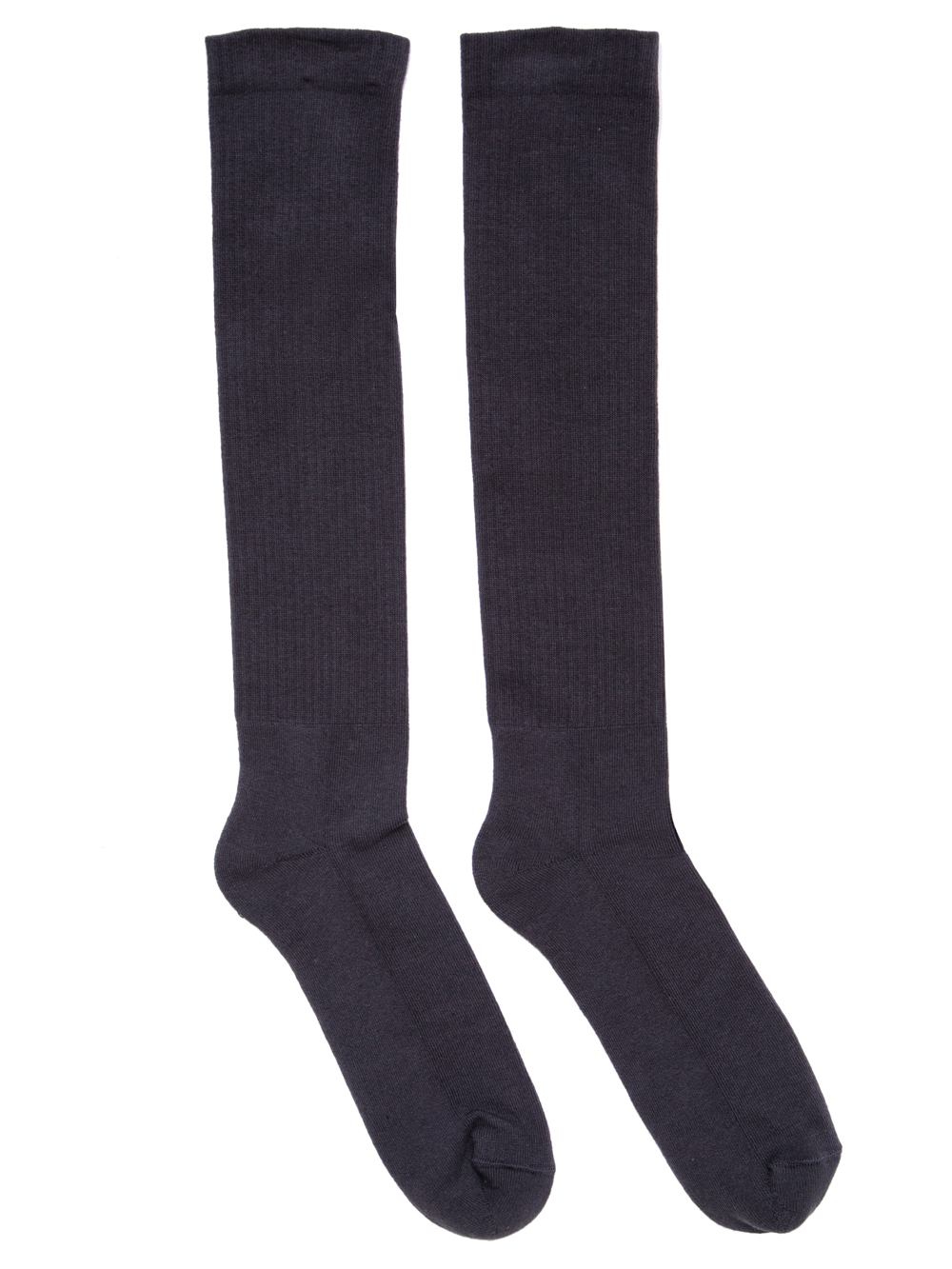 RICK OWENS SS19 BABEL MID CALF SOCKS IN BLUJAY BLUE COTTON