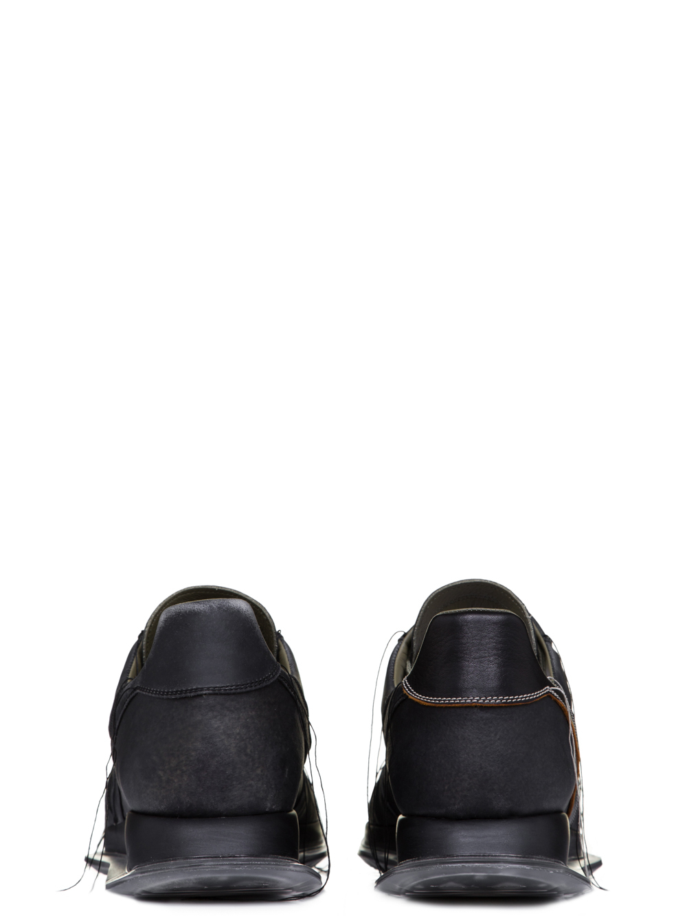 RICK OWENS SS19 BABEL VINTAGE RUNNER LACE UP SNEAKERS IN BLUEJAY BLUE LEATHER