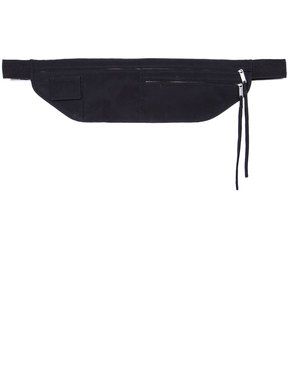 RICK OWENS SS19 BABEL MONEY BELT IN BLACK SILK CREPE