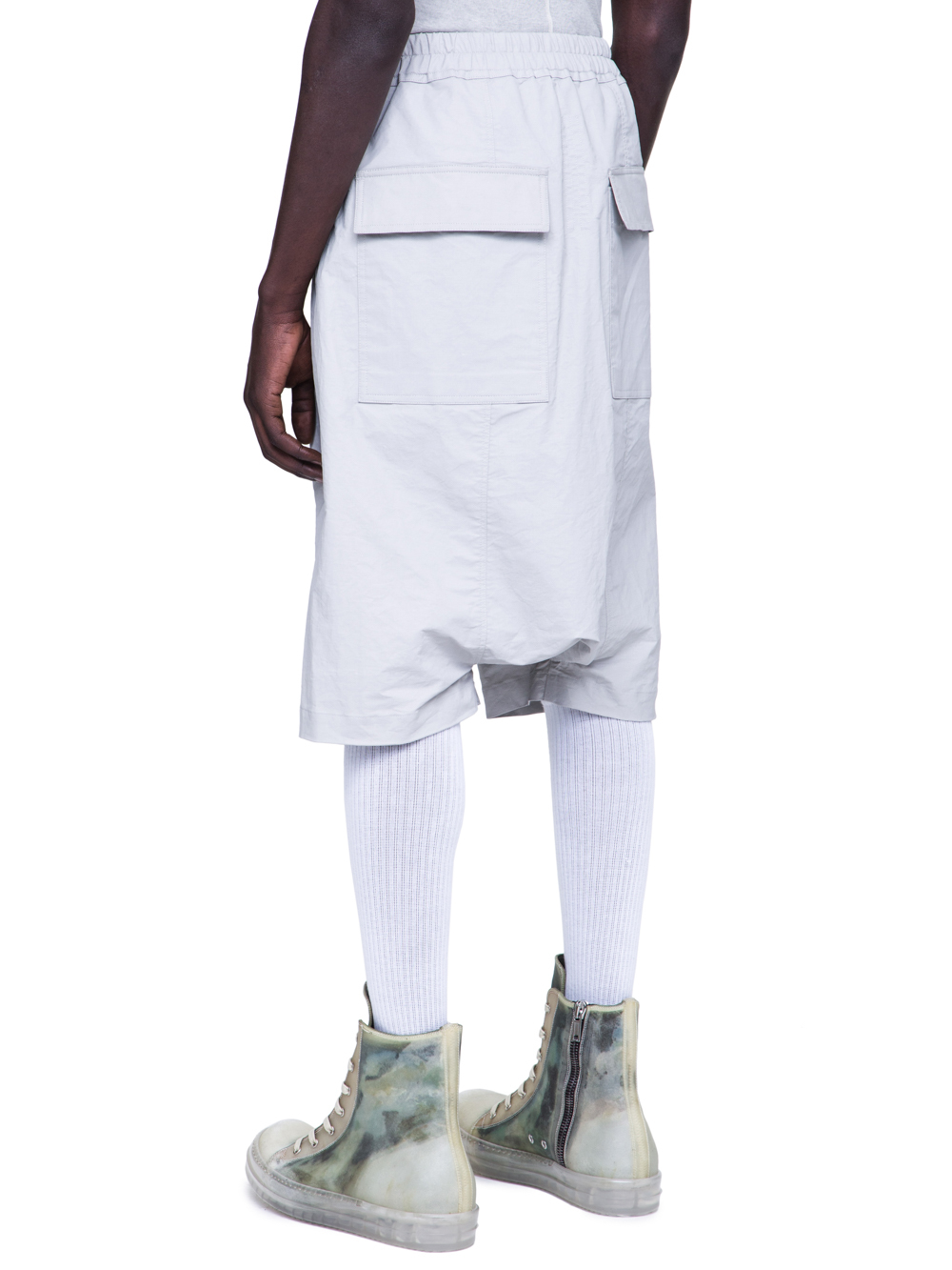 RICK OWENS SS19 BABEL RICK'S PODS IN OYSTER LIGHT GREY