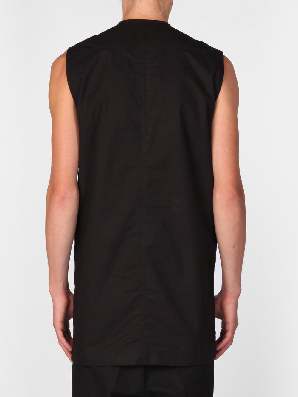 RICK OWENS - SLEEVELESS BIKER SHIRT