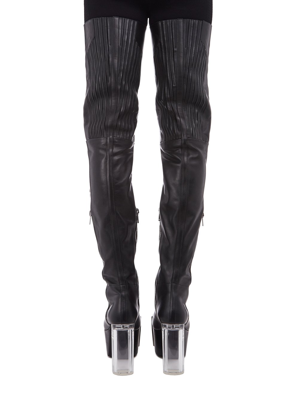 rick owens shoes knee high boots